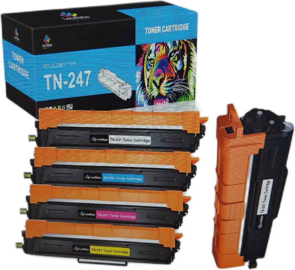 Cartouche d'encre TN247 TN243 pour DCP-L3550CDW LeciRoba Pack de 4