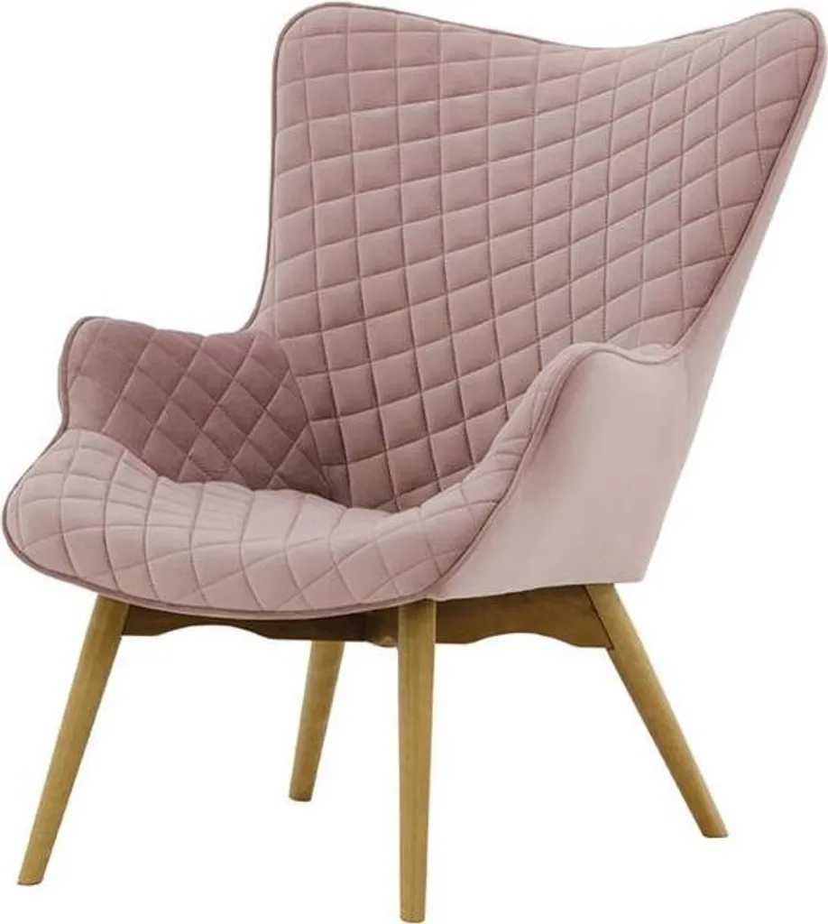 Fauteuil ergonomique Ducan contre le mal de dos en velours et chêne