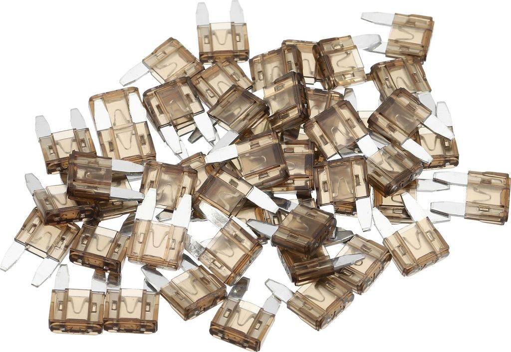 50 Stück Mini 7,5AMP APM/ATM Universal Auto Sicherung Blade Style Sicherungen Kurzschlussschutz - Auto Boot LKW SUV Wohnmobil - Kunststoff Metall ...