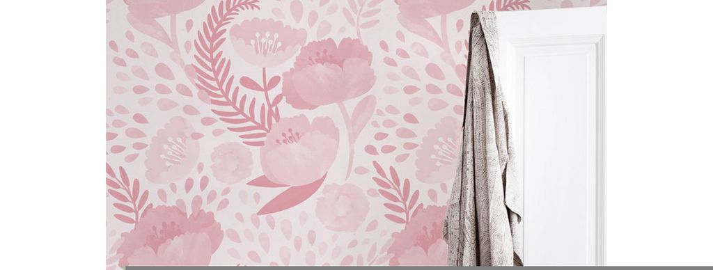 Coloray Fototapete 104x70 cm An Einer Wand Latex Latextapete - Shabby Mohn Vintage Mohnblume Blumen