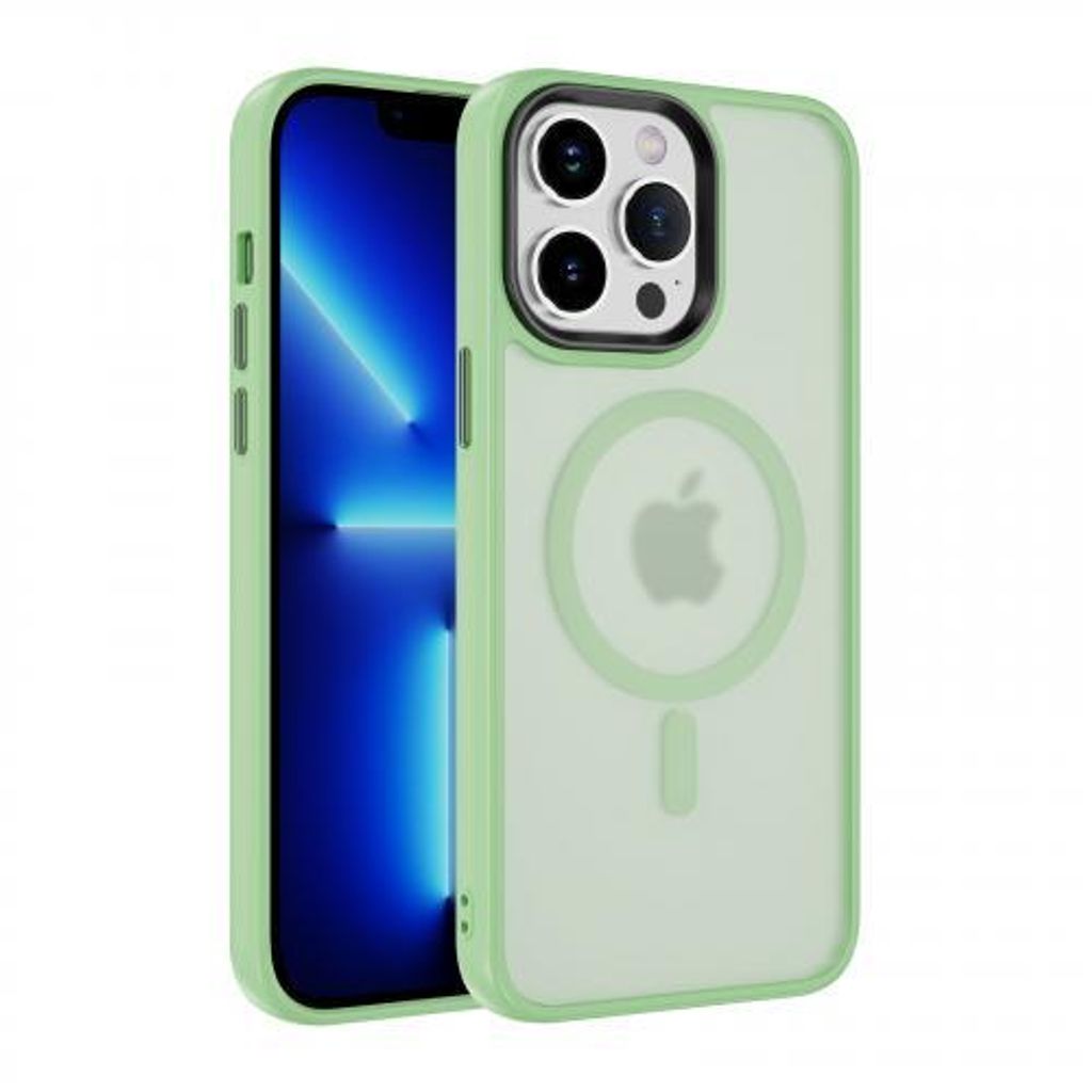 Armor-Magnethülle für Apple iPhone Serie - Farbe: Grün - Modellkompatibilität: Für Apple iPhone 14 Pro Max - Displayglas: Ohne 9H Displayglas