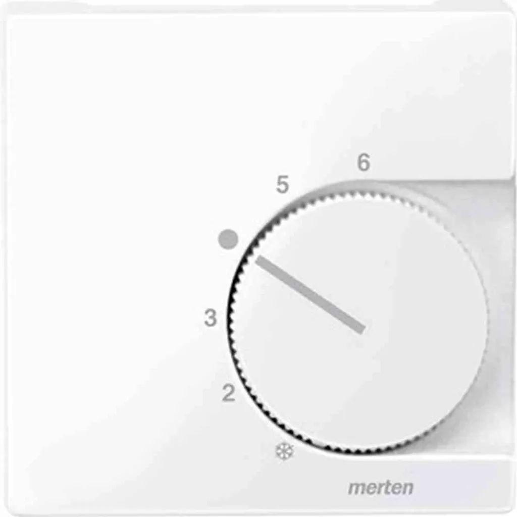 Merten 534725 Plaque centrale pour insert de thermostat System M blanc