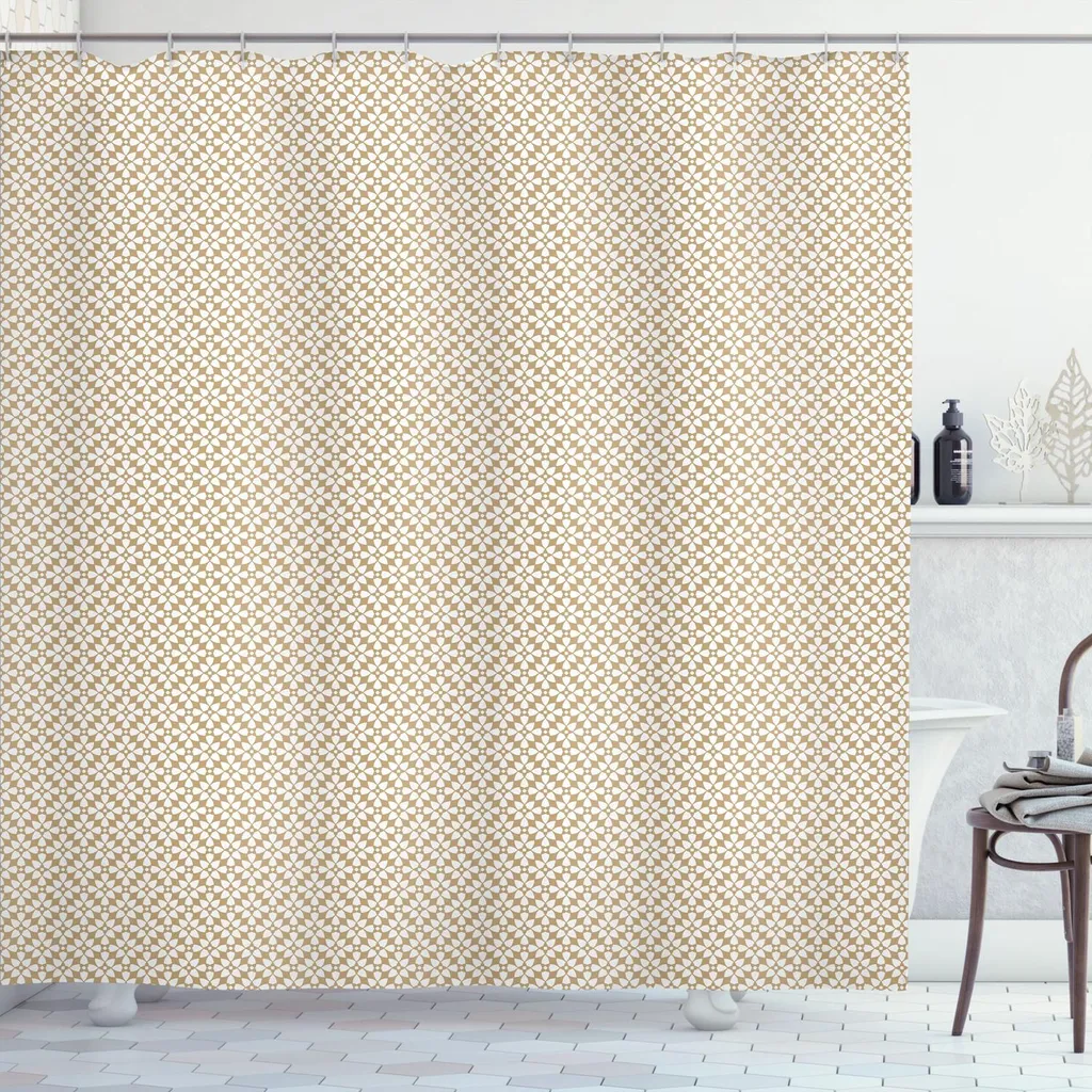 Tenda Doccia Familiare ABAKUHAUS 175x200 - Design Boho Sabbia