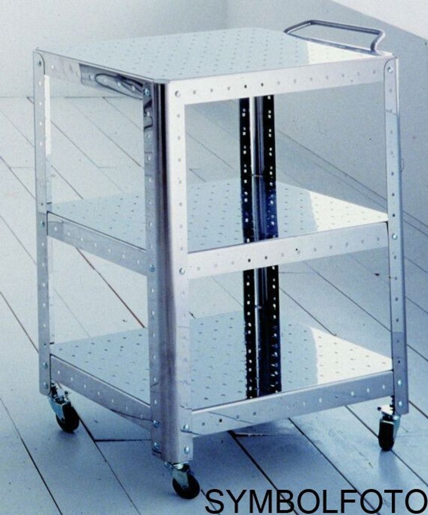 G-Line Pro Ständer Quadra XL - Montanti aus Edelstahl 1.4016 für Regalsysteme, Größe Graepel:h 100