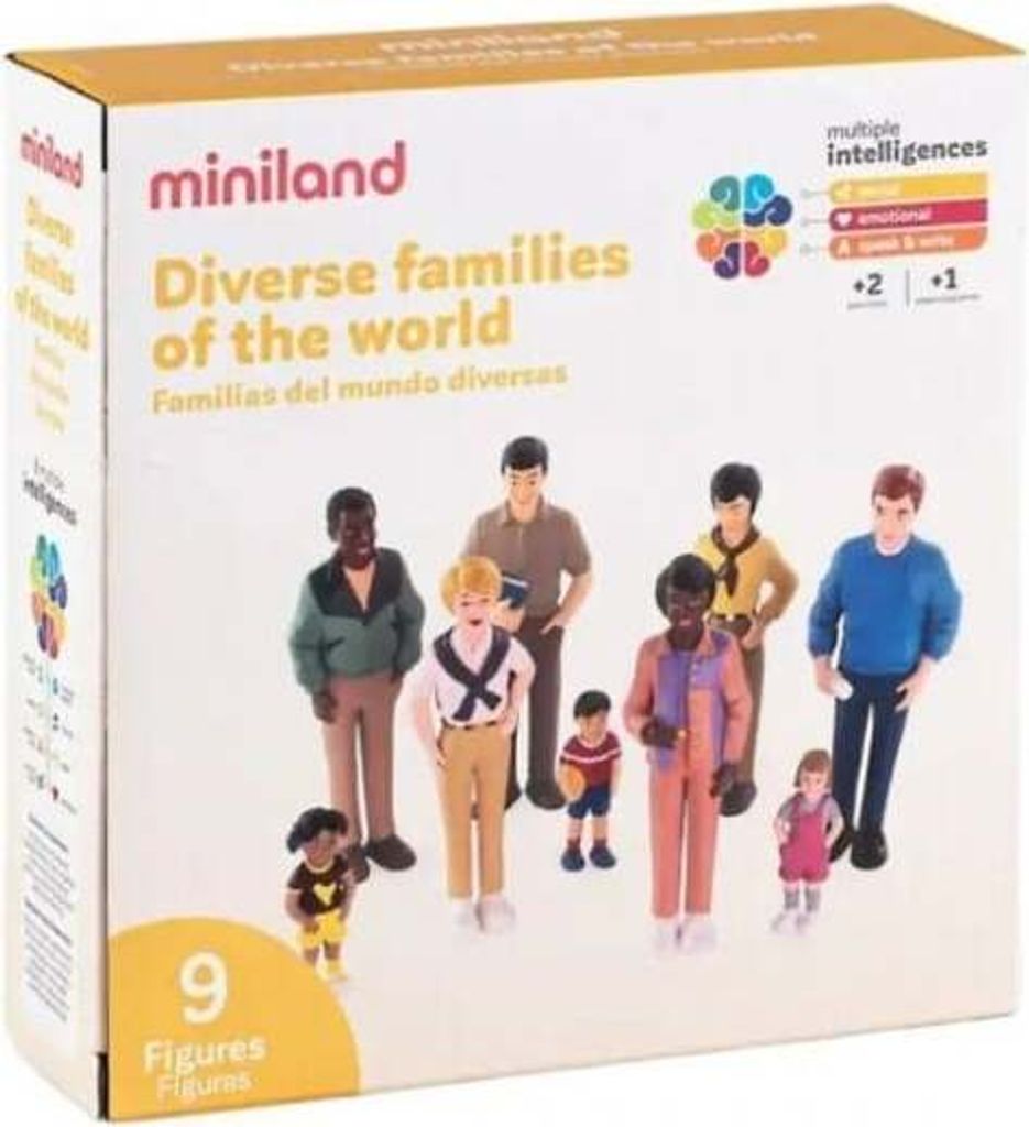 Miniland Spielfiguren Familie Diversität Ethnien Produktbild 