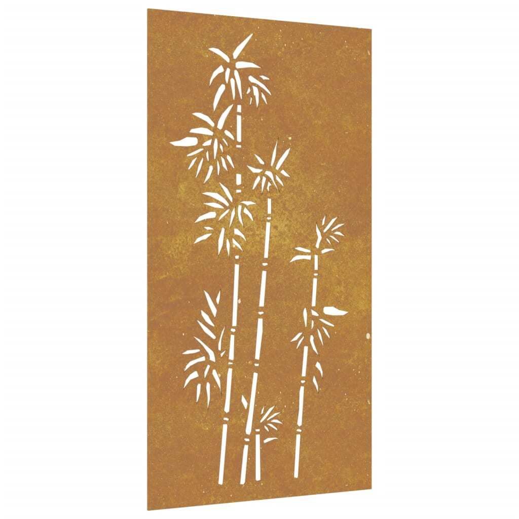 vidaXL Décoration murale de jardin 105x55 cm acier corten Image du produit 