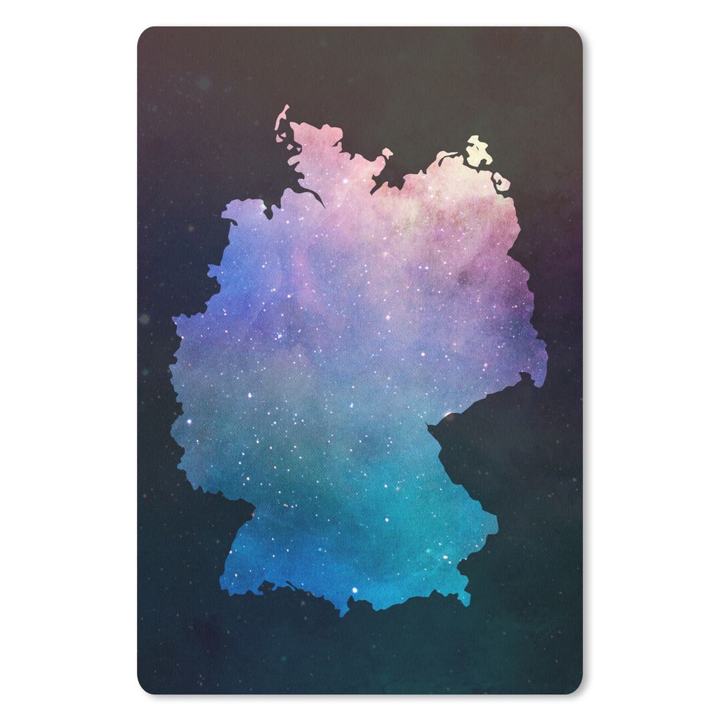 MuchoWow Mauspad Mousepad Karte - Deutschland - Sternenhimmel 40x60 cm - Mousepads - Maus Mat - Pad - Mausunterlage - Schreibtisch Accesoire