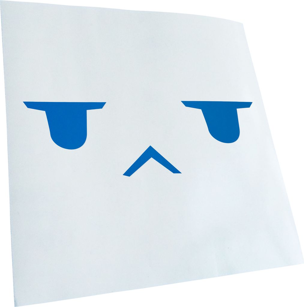 Kiwistar - Autoaufkleber - Genervtes Gesicht Heckscheibe - Aufkleber für Auto Kfz Fahrrad, LKW, Truck Mofa