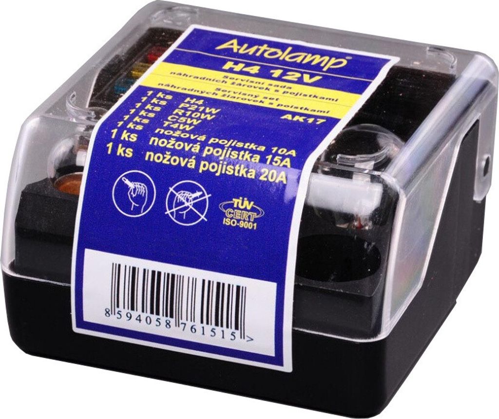 Autožárovka Compass 08502 servisní box H4