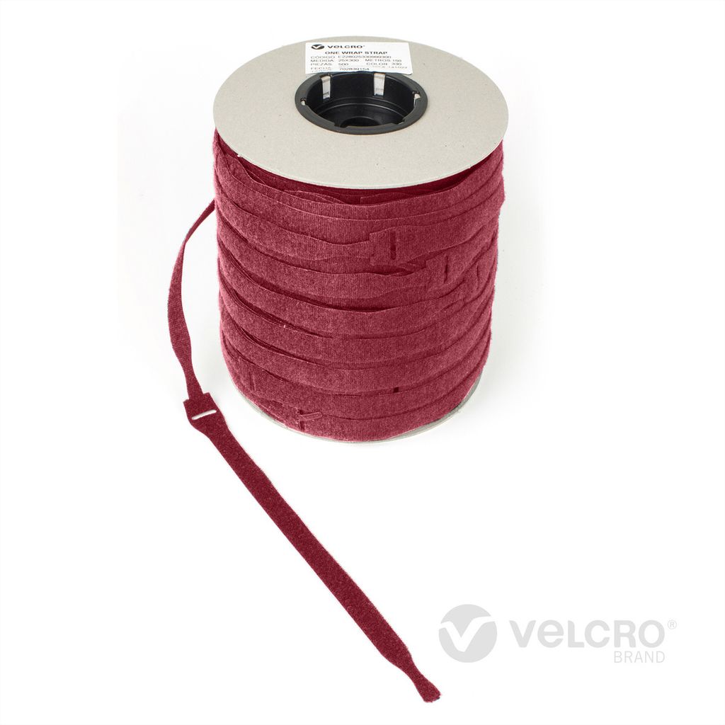 VELCRO One Wrap Strap 20mm x 230mm, 750 Stück, rot