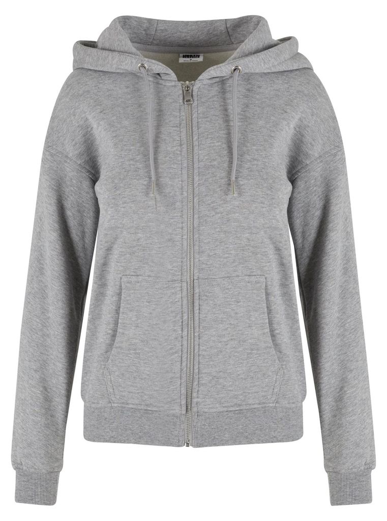 Urban Classics - Hoodie mit durchgehendem Reißverschluss für Damen TN437 (S) (Grau)