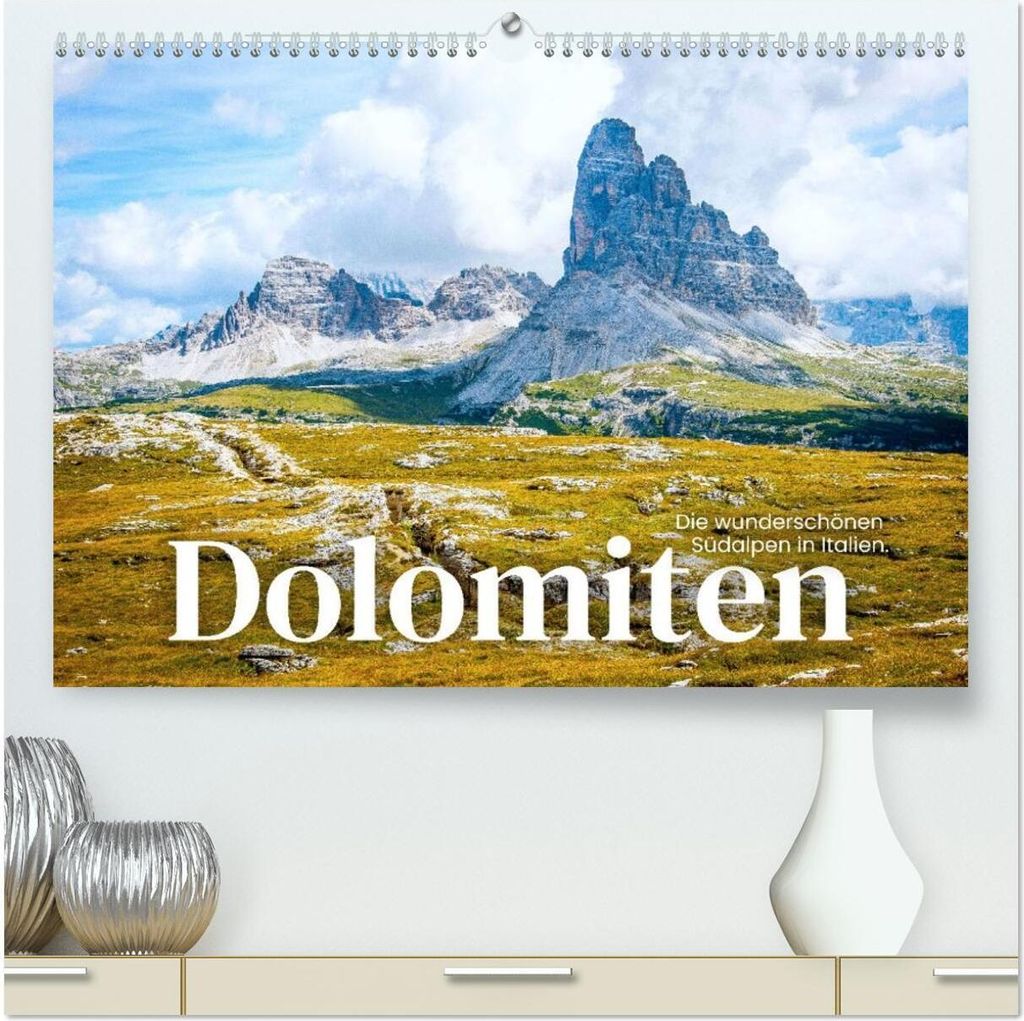 Dolomiten - Die wunderschönen Südalpen in Italien. (hochwertiger Premium Wandkalender 2026 DIN A2 quer), Kunstdruck in Hochglanz