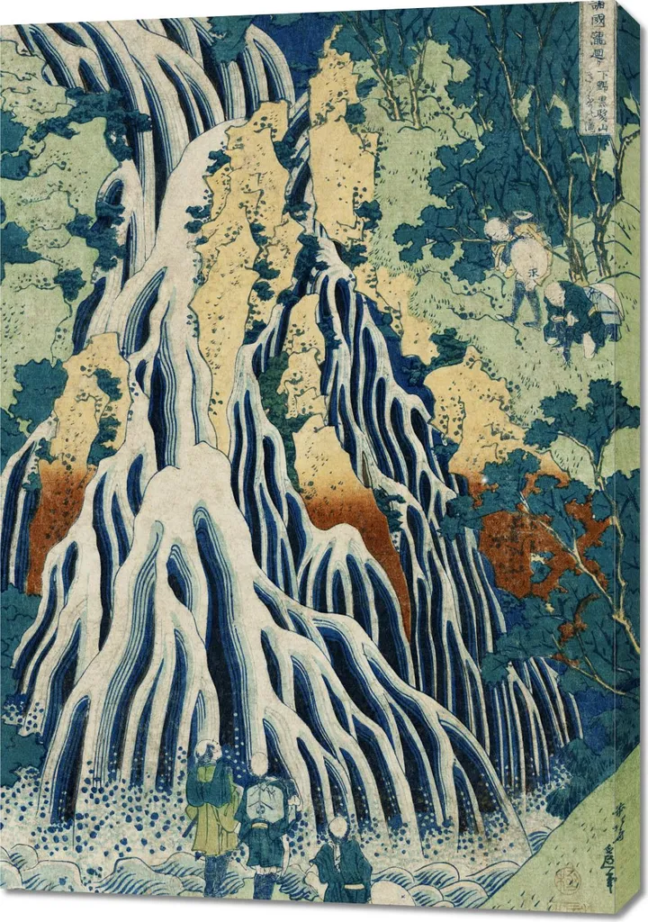 Tableau Japonais Hokusai 70x100 cm Style Vintage et Couleurs Riches