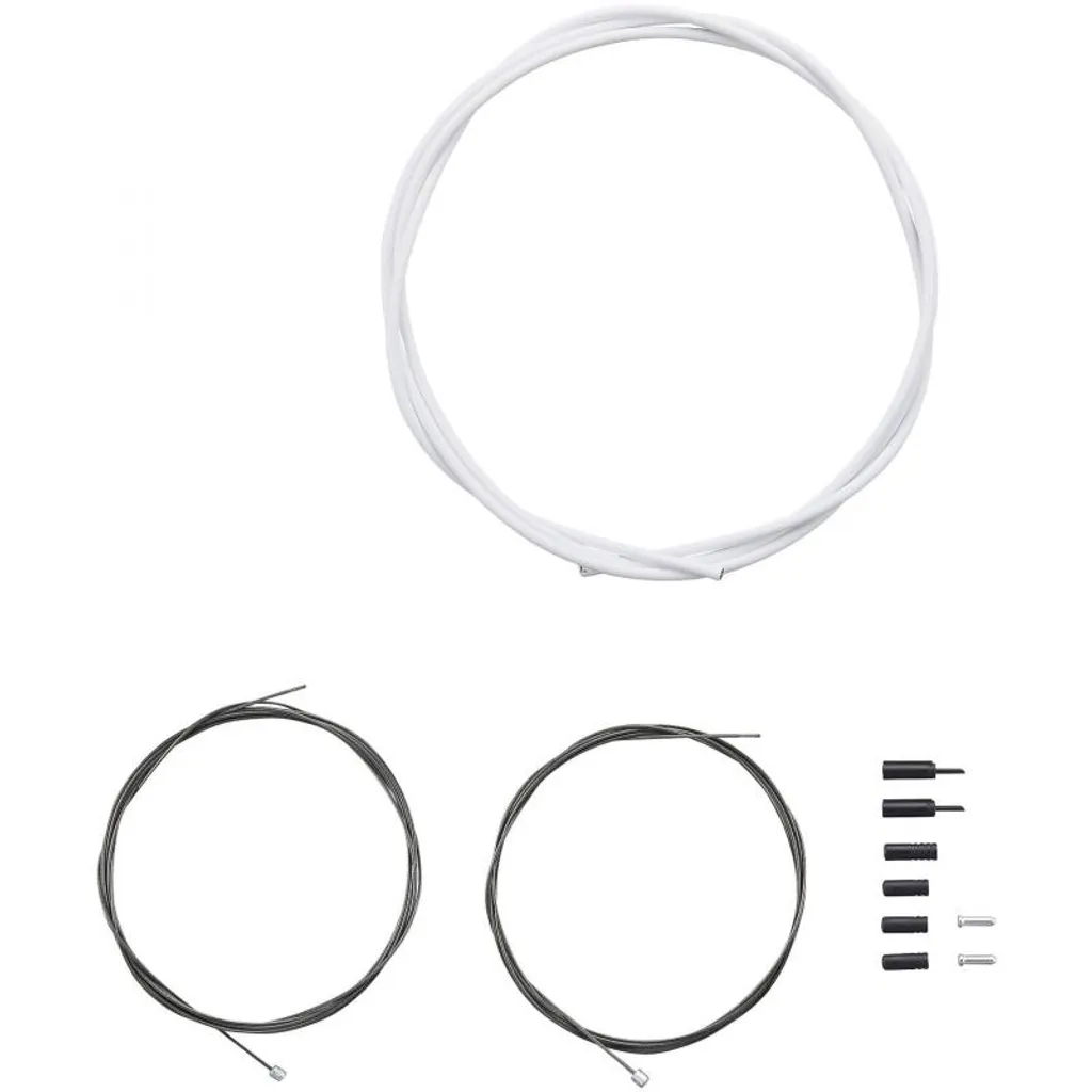Jeu de guides Shimano Y60198030 Blanc pour passage de vitesse Route