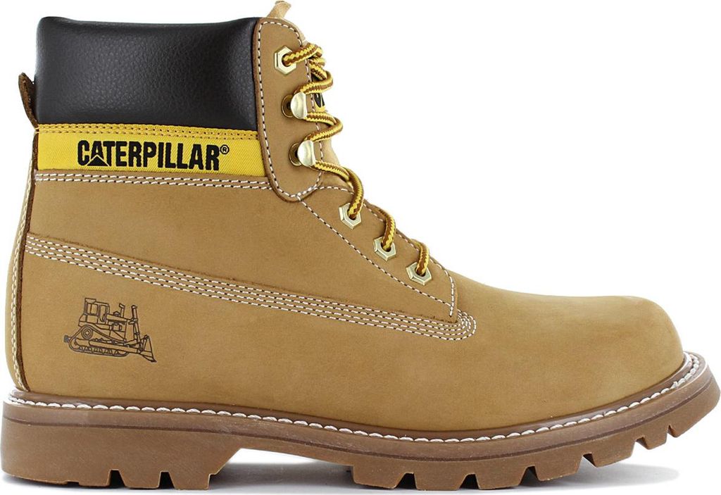 CAT Caterpillar Colorado 6 inch Boots - Herren Winter Stiefel Leder Honey PWC44100-940 , EU 44.5 UK 10.5