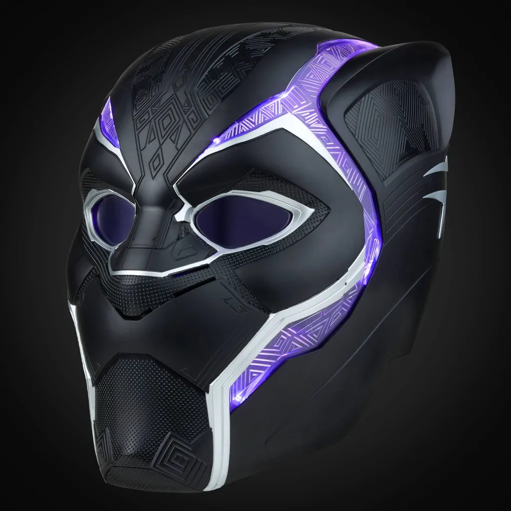 Casque Panthère Noire avec effets lumineux LED Marvel Legends de Hasbro