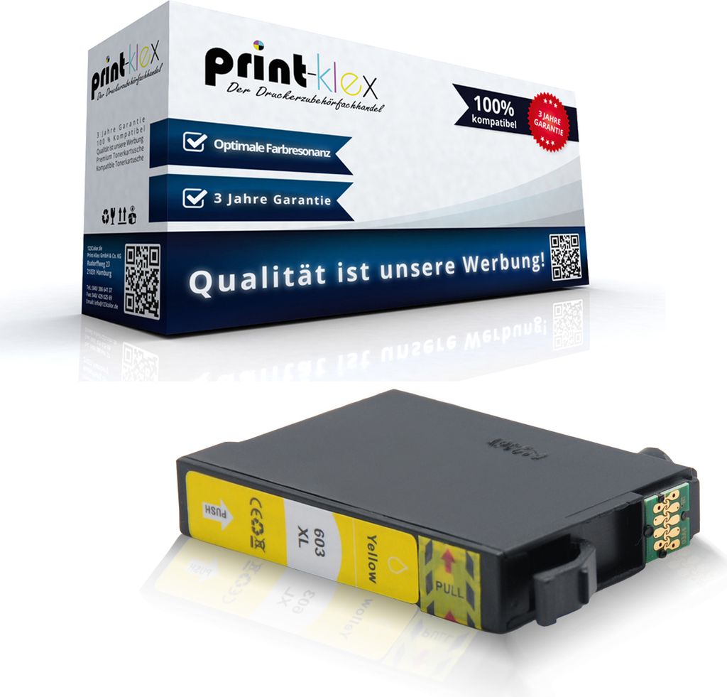 Kompatible Tintenpatrone für Epson WorkForce WF 2810 DWF WorkForce WF 2830 WorkForce WF 2835 DWF WorkForce WF 2850 DWF 603XL C13T03A44010 603 603 ...