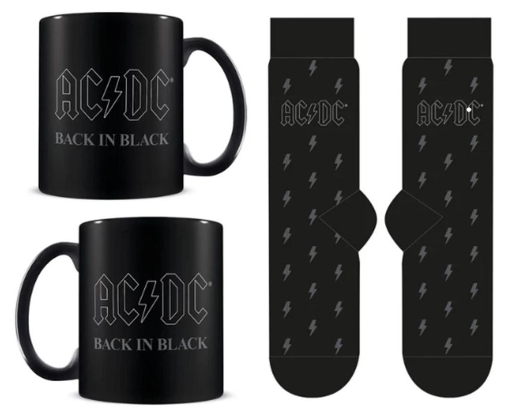 Set de regalo "Pyramid" con taza y calcetines, diseño AC/DC Imagen del producto 