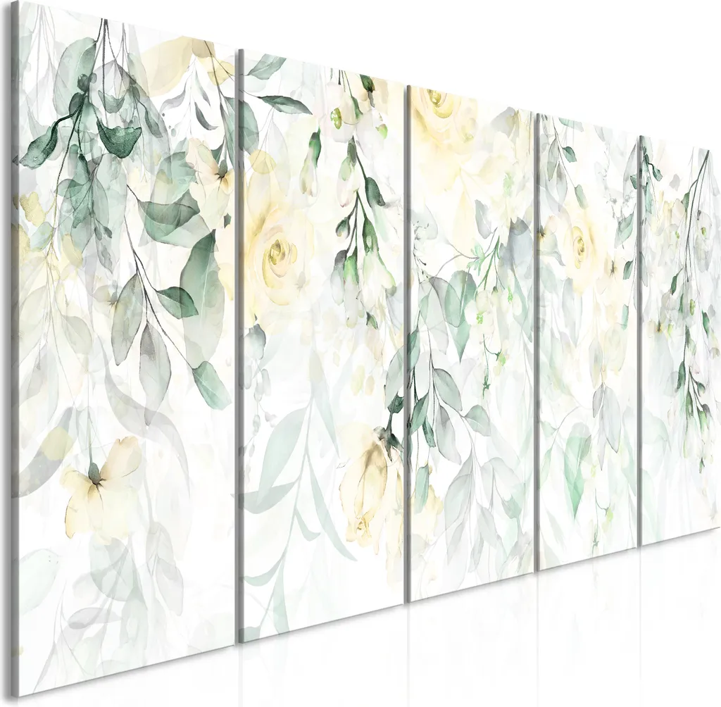 Stampa su Tela Rose XXL 225x90 cm - Alta Risoluzione 5 Parti b-A-0698