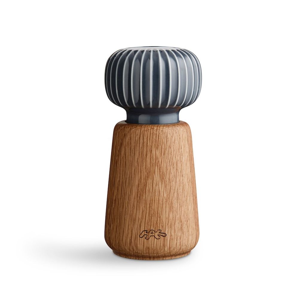 A studio shot of a pepper mill.