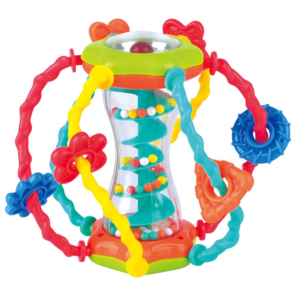 Pallone sonaglio in plastica 15cm 6m+ Immagine del prodotto 