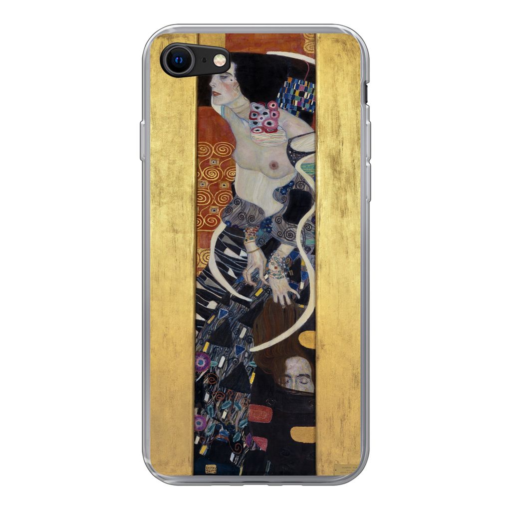 MuchoWow Handyhülle Schutzhülle Hülle für iPhone SE 2022 Judith II Salomè - Gustav Klimt Silikon Softcase Handy Hülle - Schutzhülle