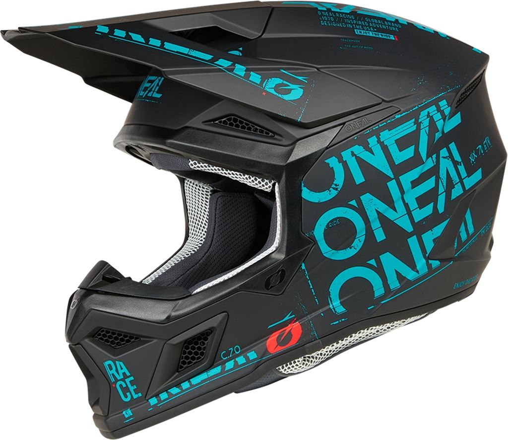 O'Neal Helm 3SRS STATIC schwarz/blau L (59/60 cm)