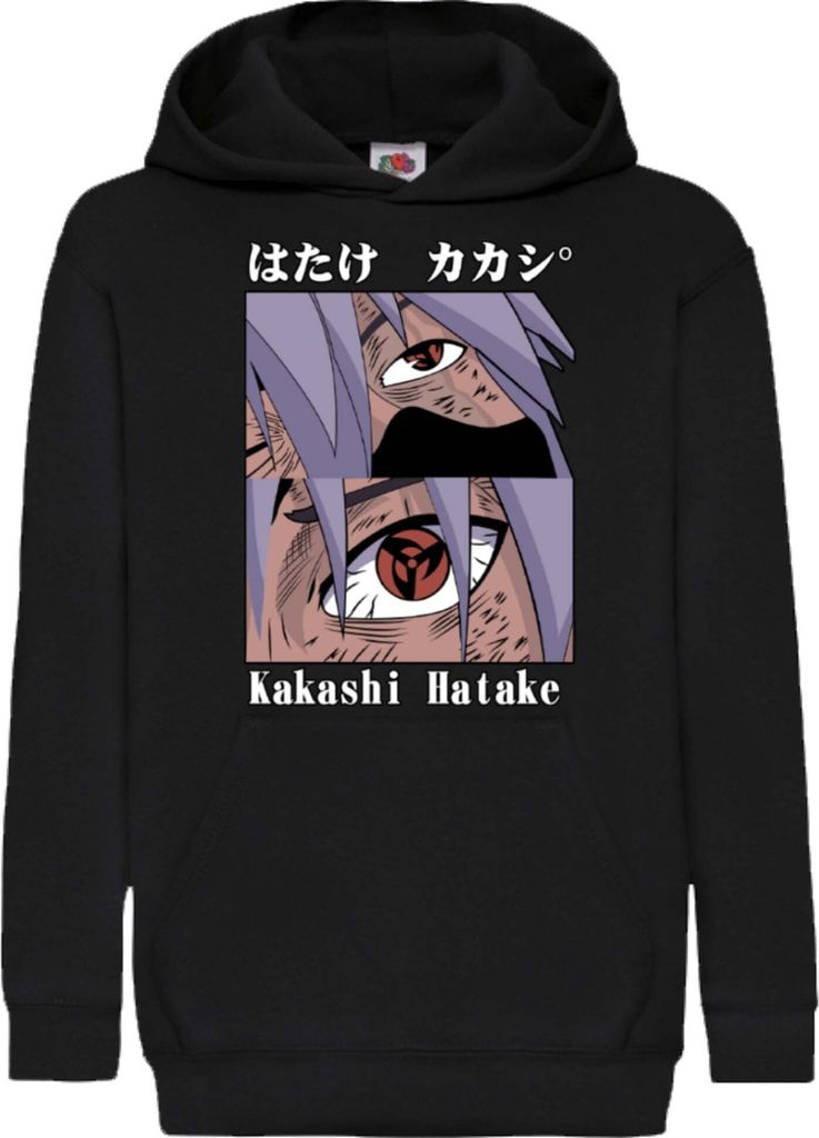 Kinder Kapuzenpullover Japan Manga Comics Anime Naruto Kakashi Chidori Var-048 Hatake Chidori, 12-13 Jahr - 152 / Schwarz