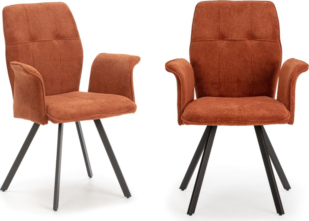 Marckeric - Esszimmerstuhl Mery - Braun - 62x60x47cm