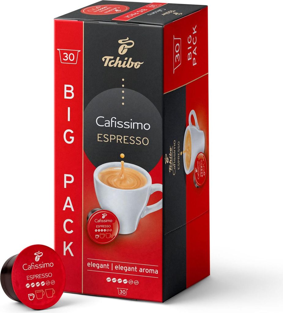 Eleganckie kapsułki z kawą Tchibo Cafissimo Espresso, 30 Zdjęcie produktu 