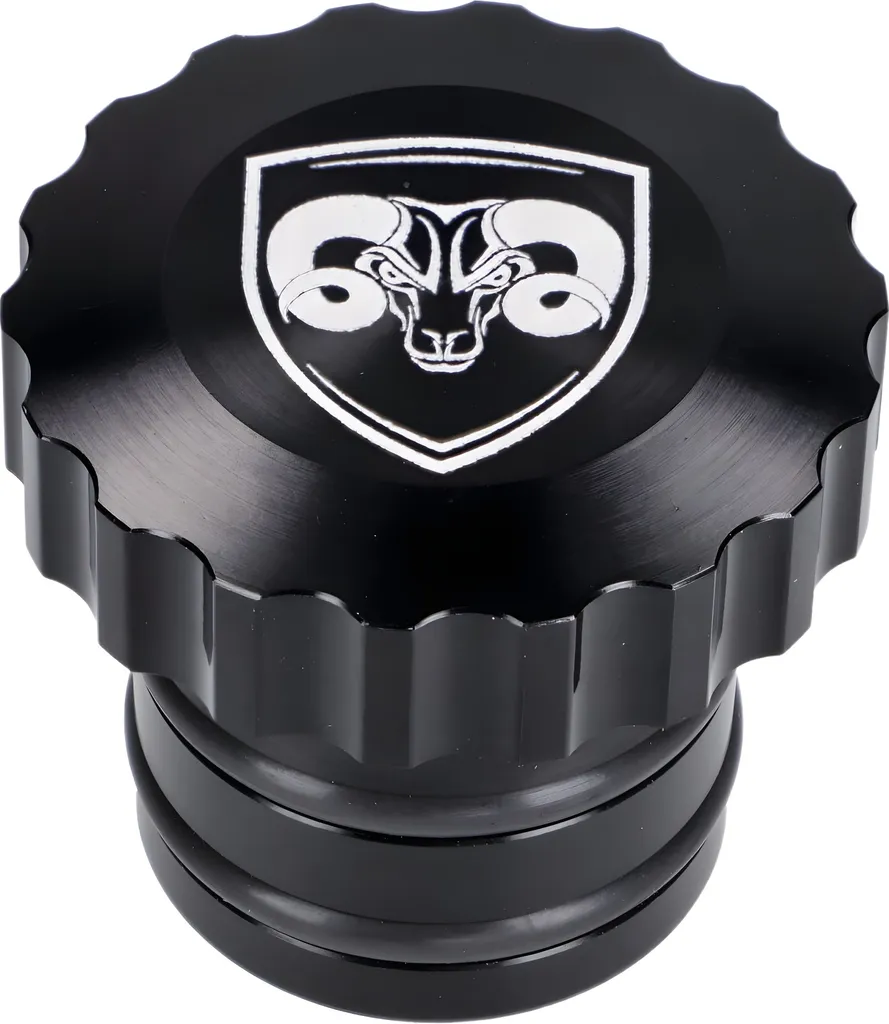 Bouchon Réservoir Anti-Fuite Aluminium Noir pour Piaggio Ciao et Bravo