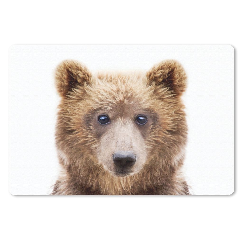 MuchoWow Mauspad Mousepad Bär - Braun - Tiere - Natur 27x18 cm - Mousepads - Maus Mat - Pad - Mausunterlage - Büroartikel - Desk Matten