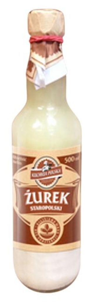 Poolse keuken: Żurek, traditionele Poolse zure roggesoep, Productafbeelding 