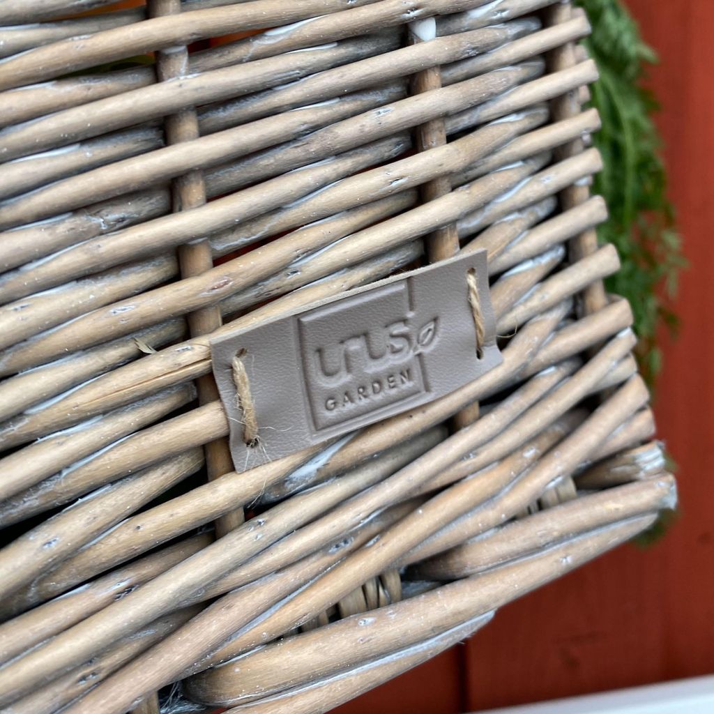 UNUS® Einkaufskorb Weidenkorb grau Alu-Griff,Klappbarer Produktbild 5
