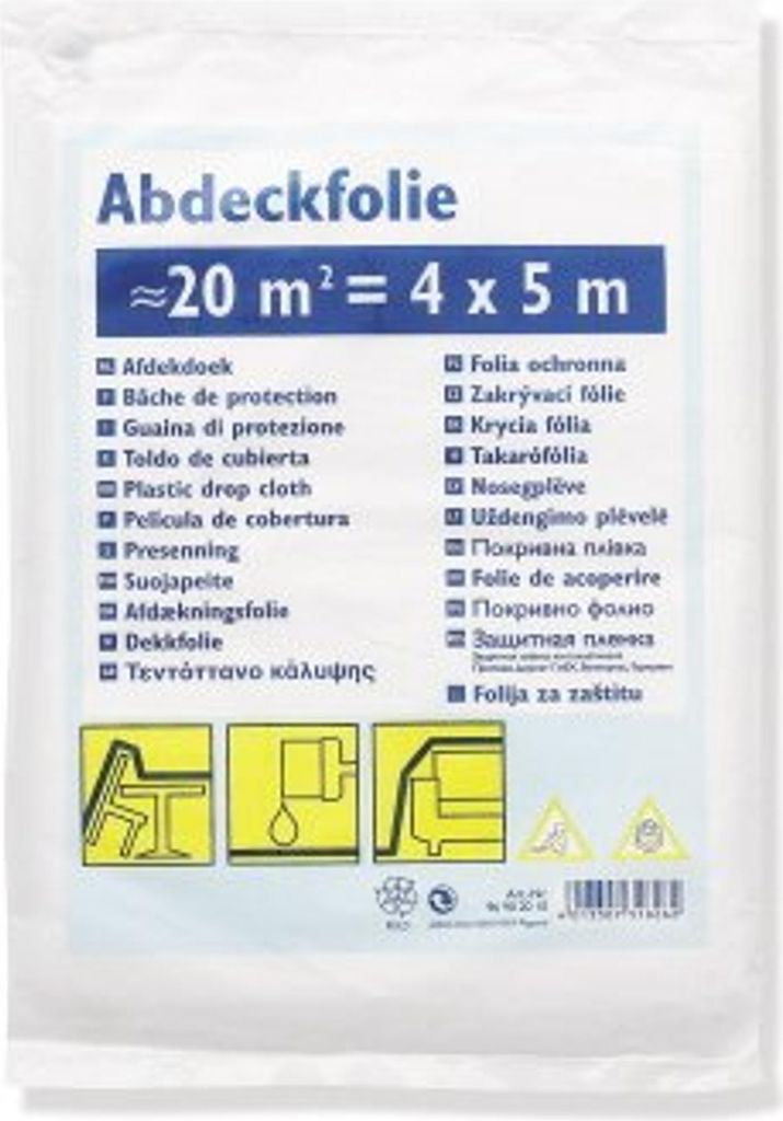 Abdeckplane Abdeckfolie Schutzfolie Malerfolie Baufolie Produktbild 