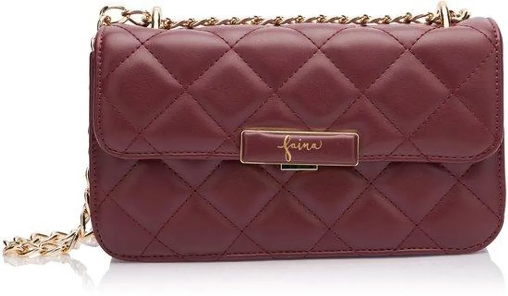 Petit sac à main femme cuir rouge foncé - Modèle Élégance compacte Luxe