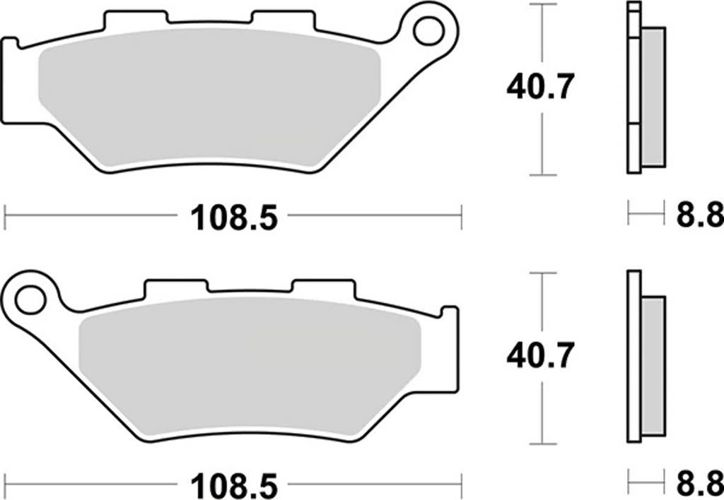 SBS Bremsbelag-Paar für BENELLI