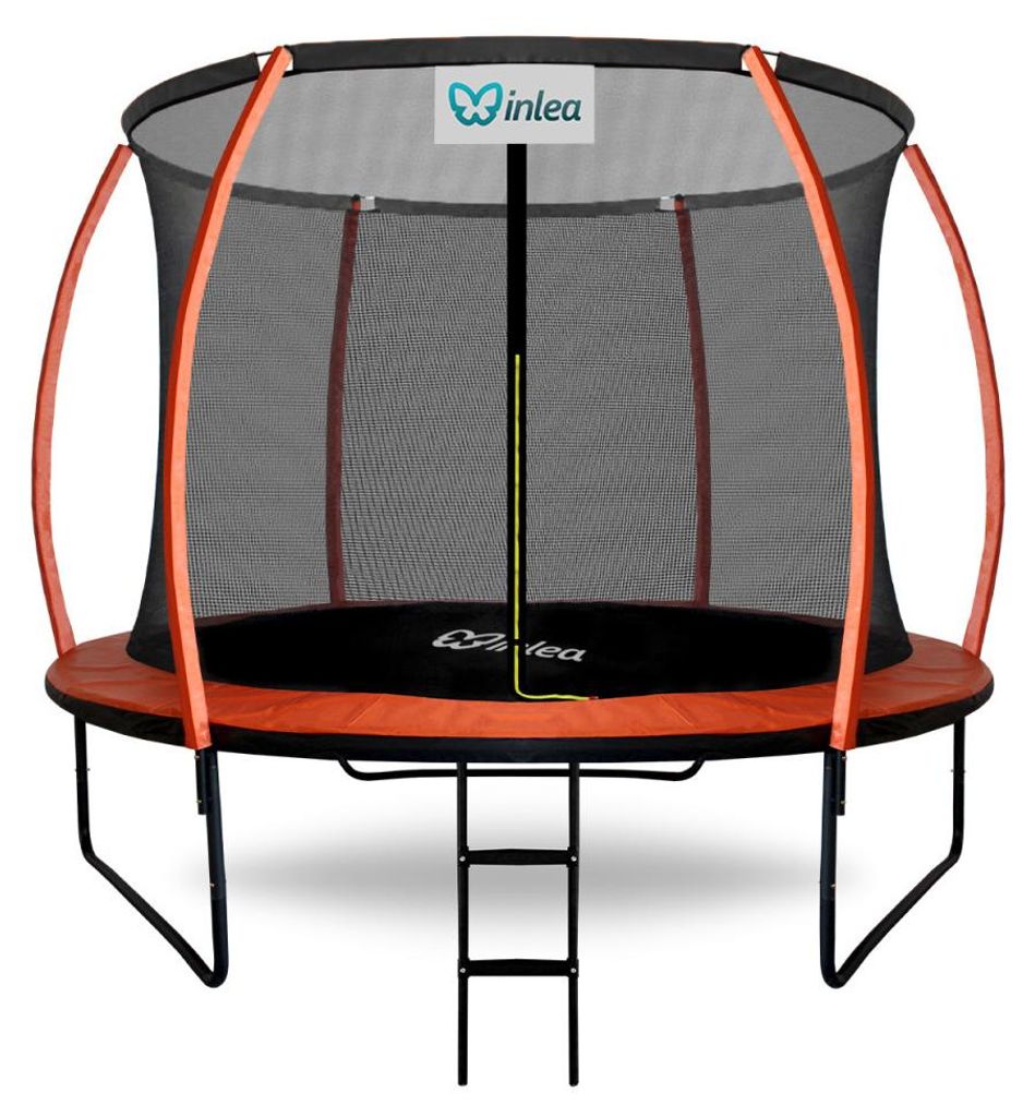 INLEA ULTIMATE Jump Trampolin 250 cm mit Innen-Sicherheitsnetz - Orange