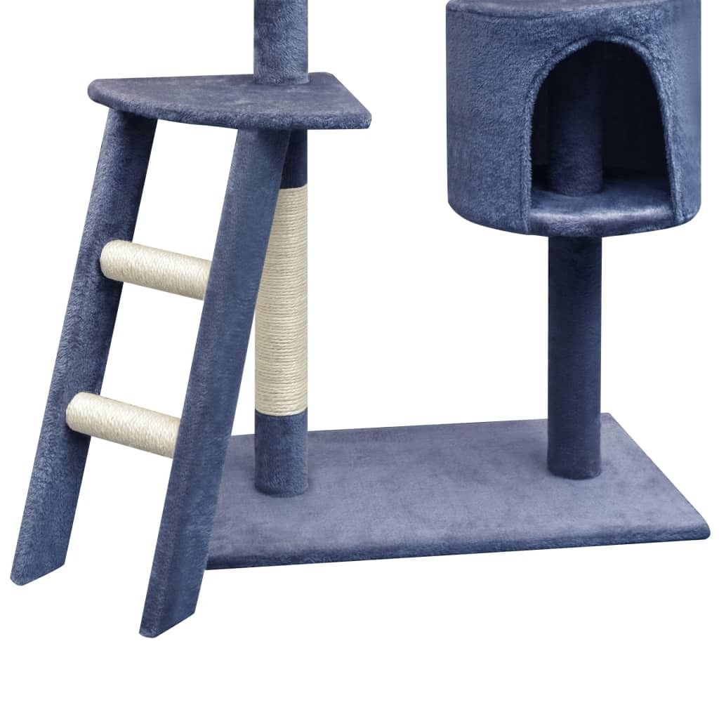 "Winter Sale" Kratzbäume - Blau Katzen-Kratzbaum Sisal 150cm Dunkelblau DE3429833