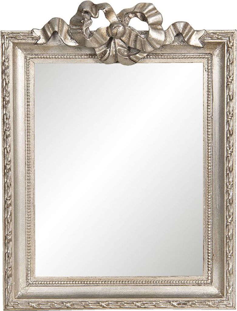 Clayre & Eef Specchio 25x34 cm Legno color argento Immagine del prodotto 