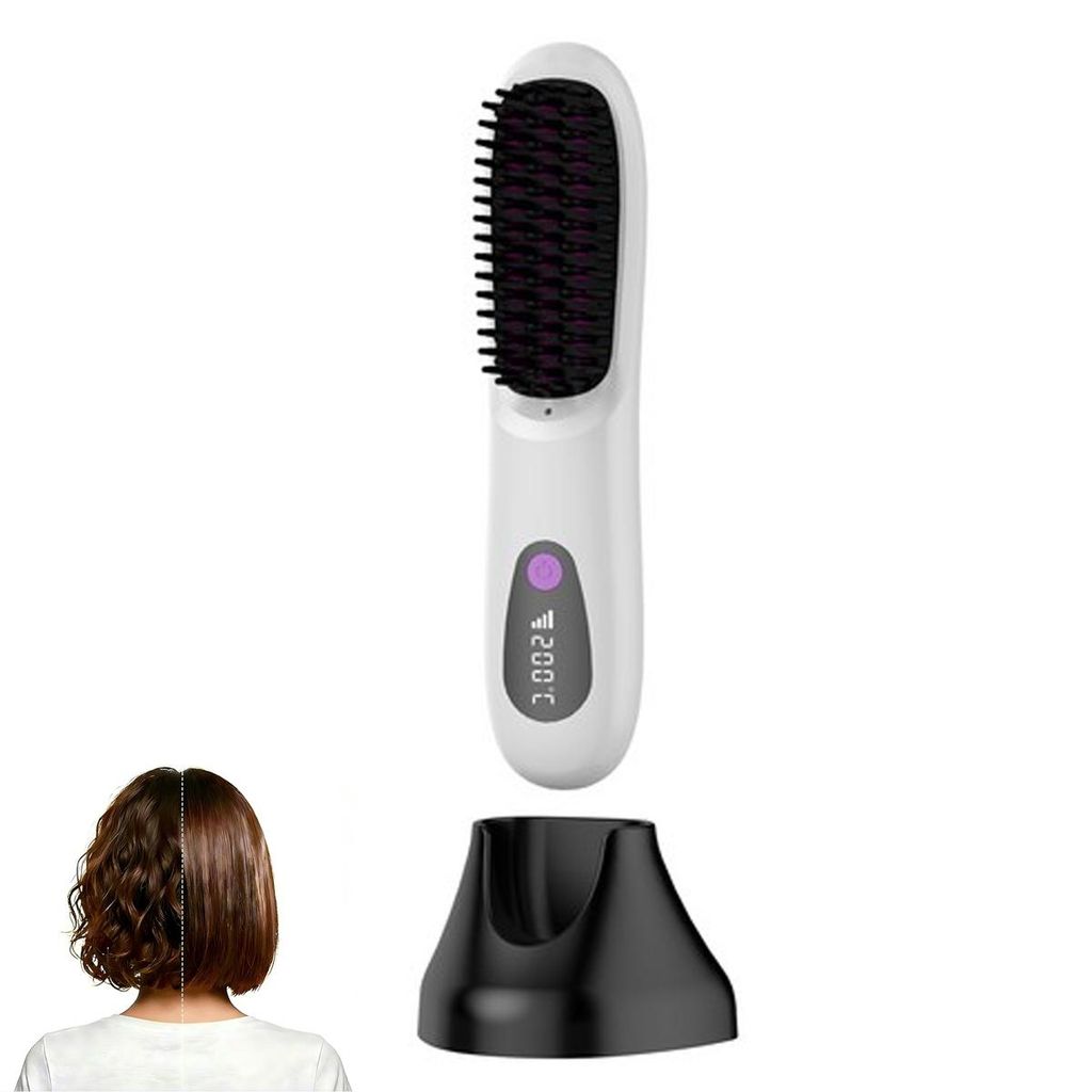 Kurzhaar Stylingbürste, kleine Rundbürste für Pixie & Bob, kabellos, voluminöses Styling, sanftes Bürsten, in 2 Minuten fertig