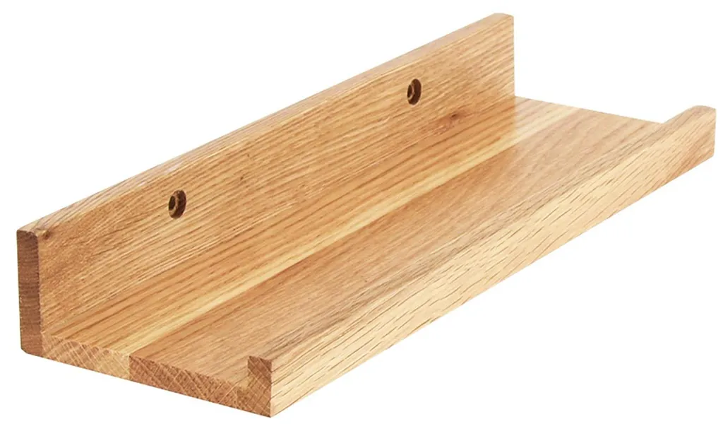 Tablette murale suspendue bois rétro 30cm pour salon et chambre