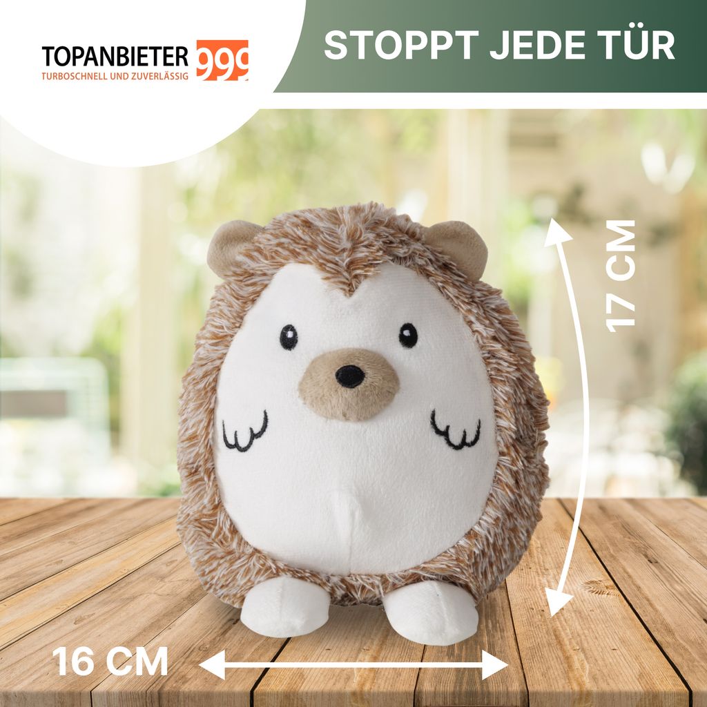 TOPANBIETER 999 2er Set Deko Türstopper Jute grau und weiß Türhalter