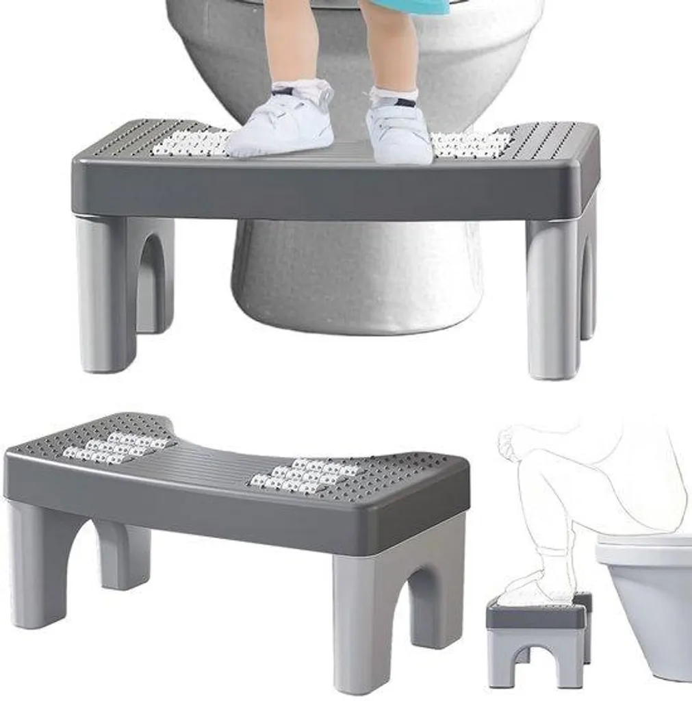 Barre d'appui WC anti-constipation : corrigez votre posture et massez vos pieds