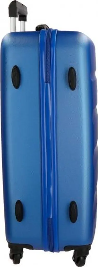 Valise rigide ROLL ROAD Flex 65cm bleue 56L avec 4 roues multidirectionnelles