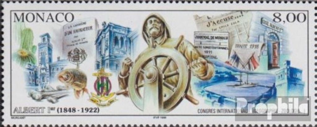 Briefmarken Monaco 1997 Mi 2392 (kompl.Ausg.) postfrisch Fürst Albert I.