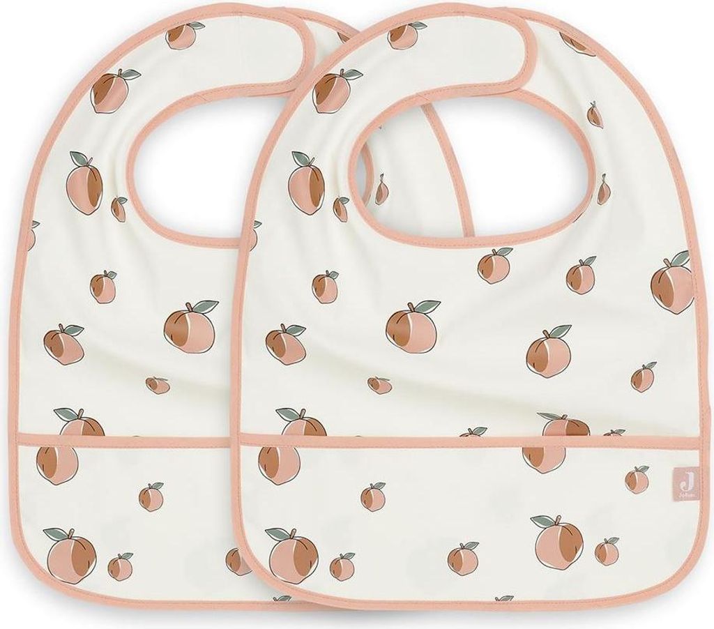 Lätzchen wasserdicht - Peach - 2 Stück