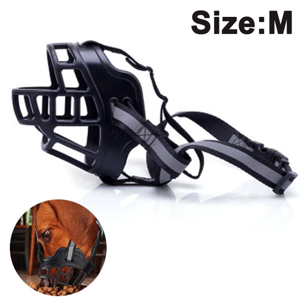 Hundemaulkorb, atmungsaktiver Silikonmaulkorb gegen Bellen und Kauen für kleine, mittlere und große Hunde, verhindert Beißen, Bellen und Kauen