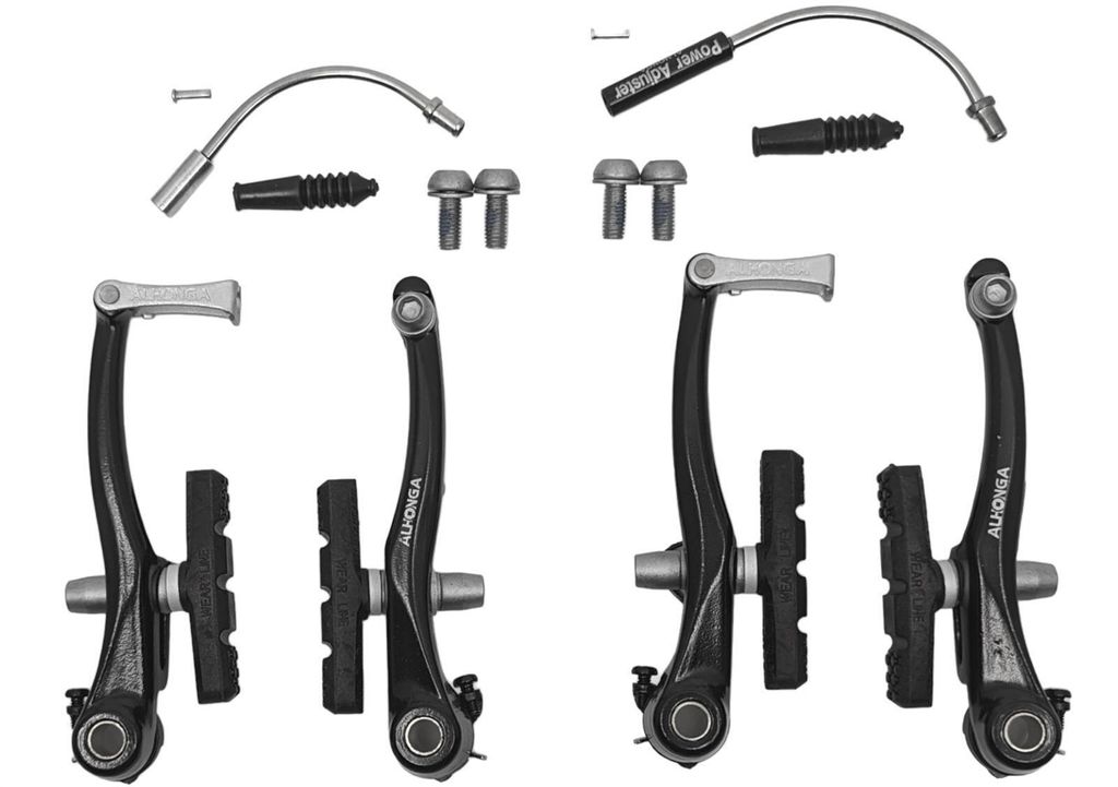 Alhonga V-Bremsen Set Schwarz Aluminium Vorderradbremse + Produktbild 