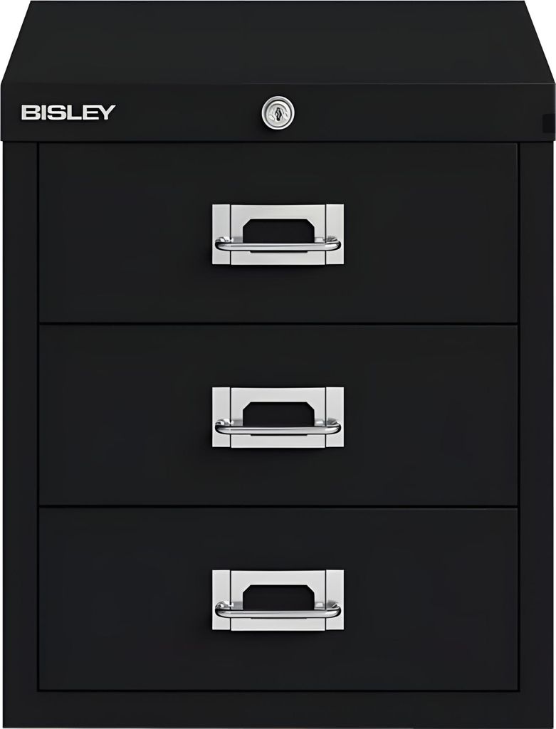 Bisley MultiDrawer |abschließbar, 3 Schubladen à H 87 mm, DIN A4